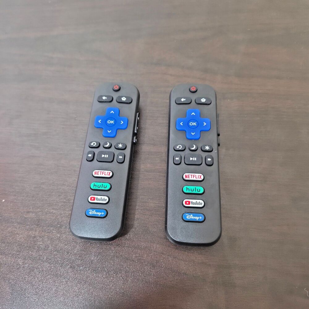 Roku TV Replacement Remotes TCL ONN Hisense Compatible Lot of 2